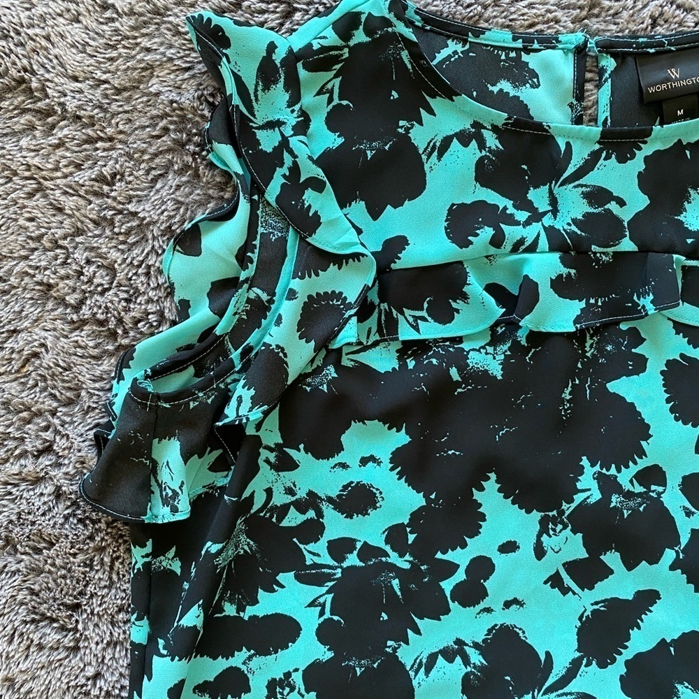 WORTHINGTON Women’s Ruffle Blouse - Picture 2 of 16